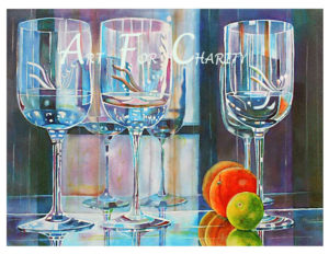 Reflections - Watercolor on paper - 22 inches x 15 inches- Printed card 6 inches x 4 inches