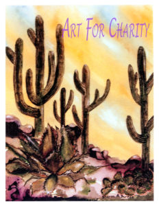 Saguaro National Park - Watercolor on paper - 9 inches x 12 inches - Printed card 4 inches x 6 inches
