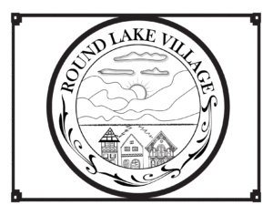 Round Lake Village-Digital Graphic Design-Printed card 6 in. x 4 in.